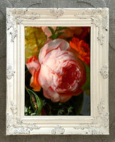 Fine Oleograph on Canvas Still Life of a Rose