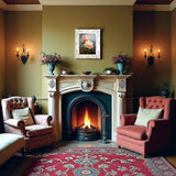 Exquisite Still Life Oleograph on Canvas Still Life of Pink Peonies