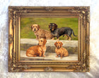 Fine Oleograph on Canvas - "A Family Group"