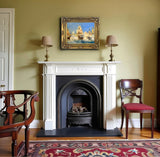 Fine Gilt Framed Oleograph of HMS Victory at Trafalgar