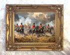 Fine Oleograph on Canvas  -The Battle of Waterloo