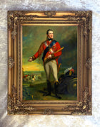 Fine Gilt Framed Oleograph Campaign Portrait of Arthur Wellesley - The Duke of Wellington