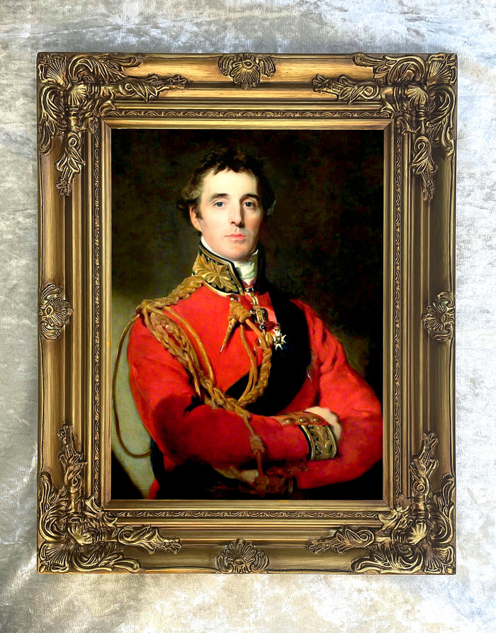 Fine Ornate Gilt Framed Oleograph Portrait of Arthur Wellesley - The Duke of Wellington