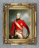 Fine Ornate Gilt Framed Oleograph Portrait of Arthur Wellesley - The Duke of Wellington