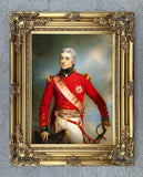 Fine Ornate Gilt Framed Oleograph Portrait of Arthur Wellesley - The Duke of Wellington