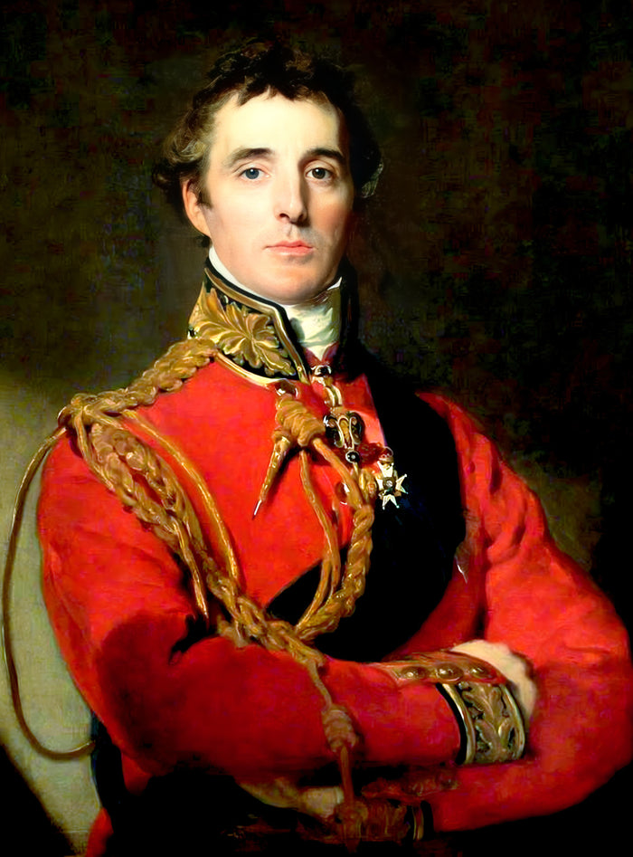 Fine Ornate Gilt Framed Oleograph Portrait of Arthur Wellesley - The Duke of Wellington