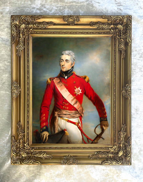 Fine Ornate Gilt Framed Oleograph Portrait of Arthur Wellesley - The Duke of Wellington