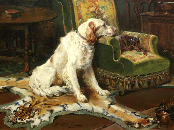 Gilt Framed Oleograph on Canvas - 