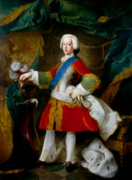 Fine Full Length Portrait of Bonnie Prince Charlie - Oleograph on Canvas