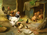 Fine Oleograph on Canvas - Farmyard Friends aft. Edgar Hunt