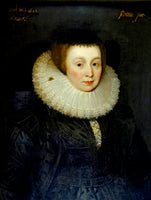 Fine Jacobean Lithograph Portrait of Lady Emily Howard