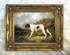 Fine Oleograph on Canvas of an English Pointer "On Point"