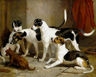 Gilt Framed Oleograph -  The Puckeridge Foxhounds