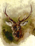 Fine Oleograph of a Stag after the original by Edwin Landseer