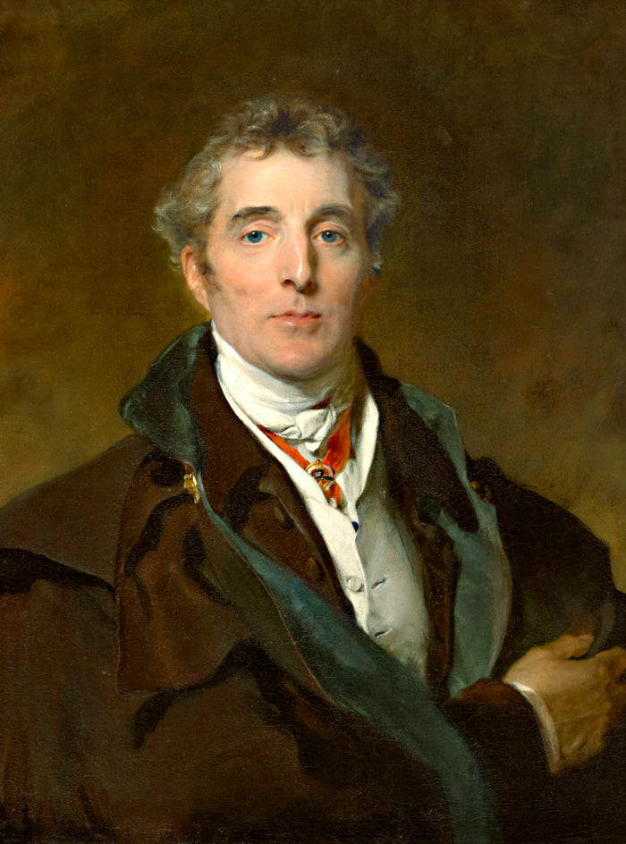 Fine Ornate Gilt Framed Oleograph Portrait of Arthur Wellesley - The Duke of Wellington