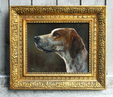 Vintage Oil on Board of a Foxhound - Sold