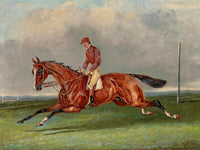 Fine Oleograph on Canvas - A Racehorse with Jockey Up aft. Samuel Alken