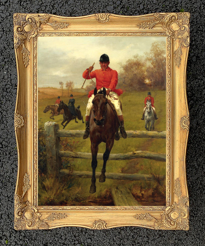 Oleograph on Canvas of a Huntsman 