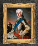 Fine Large Portrait of Bonnie Prince Charlie - Oleograph on Canvas