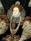 Gilt Framed Oleograph - Portrait of Elizabeth 1