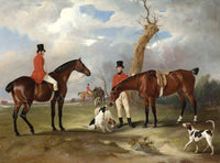 Fine Oleograph on Canvas - The Quorn Hunt