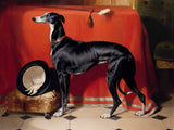 Gilt Framed Oleograph of the Greyhound "Eos" aft. Edwin Landseer