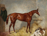 Fine Oleograph on Canvas of a Bay Hunter in a Stable aft. Harry Hall