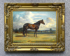 Fine Oleograph on Canvas of a Bay Hunter aft. Edward Seago