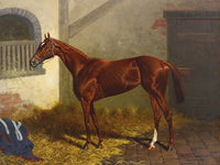 Fine Oleograph on Canvas of the Racehorse "Keatigerna"