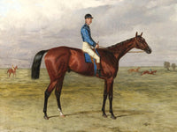 Fine Oleograph on Canvas of the Bay Colt "Lecturer"