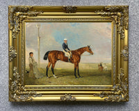 Fine Oleograph on Canvas of the Bay Racehorse "Mameluke" aft. Benjamin Marshall