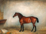 Oleograph on Canvas of a Horse in a Stable after Claude Ferneley