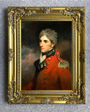 Stunning Large Oleograph on Canvas - Portrait of General Sir George Murray