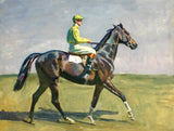 Oleograph on Canvas of a Racehorse after A.J.Munnings