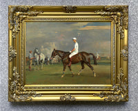 Fine Oleograph on Canvas of a Polo Player after A.J.Munnings