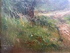 Superb Large Vintage Oil on Board - Farmhouse Landscape with Chickens & Horses in a Paddock - J G Mace 1991 SOLD