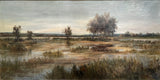 Excellent Edwardian Oil on Canvas - Extensive River Landscape - Rutland Barrington 1902 SOLD