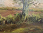 Fine Vintage English School Oil on Canvas Board - Rural Farm with Sheep & Figures in a Landscape SOLD