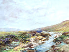 Fabulous Large C19th Victorian Watercolour - Sheep Grazing on North Yorkshire Moors by Frank Rousse (1849-1917) SOLD