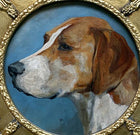 Vintage Oil on Panel of a Foxhound SOLD