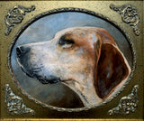 Fine Vintage Oil on Panel of a Foxhound SOLD