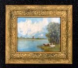 Mid C20th Oil on Panel of a Broadland Scene by Stanley Orchart SOLD