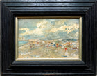 Vintage French Impressionist School Oil on Panel of a Beach Scene -Le Touquet SOLD