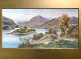 Antique Victorian Watercolour of Upper Lake Killarney by Malcom Crosse SOLD