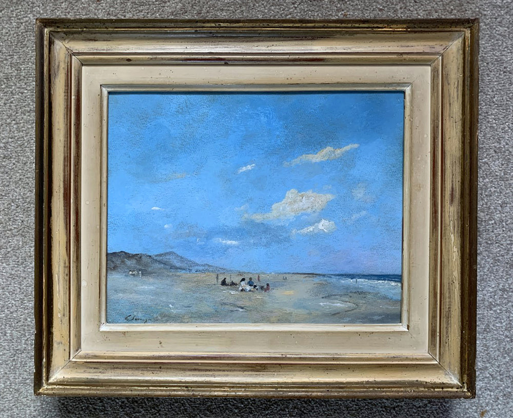 Vintage Oil on Panel of a Beach Scene aft. Edward Seago SOLD