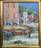 Superb Vintage Mid C20th Oil on Canvas Italian Street Scene by Antonio Devity SOLD