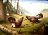 Vintage Sporting Oil on Panel of Capercaillie in the Highlands  SOLD