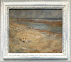 Vintage Impressionist Oil on Panel of a Beach Scene  SOLD
