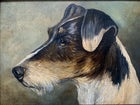 Fine Vintage Oil on Panel of a Wire Haired Fox Terrier SOLD
