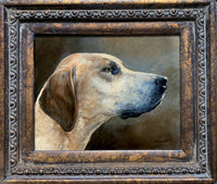 Fine Vintage Oil on Panel of a Foxhound SOLD